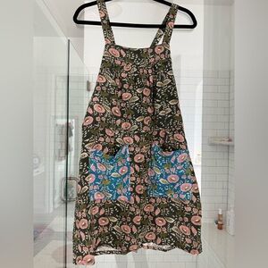 NATURAL LIFE Green and Cream Fabric